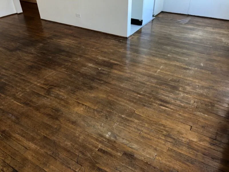 Custom maple hardwood floor repair and restoration